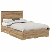 Letto matrimoniale | Letto per adulti | Struttura del letto Rovere artigianale 120 x 190 cm