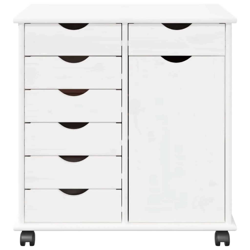 Mobile con Ruote con ruota Bianco 63,5 x 39 x 65,5 cm 42028377