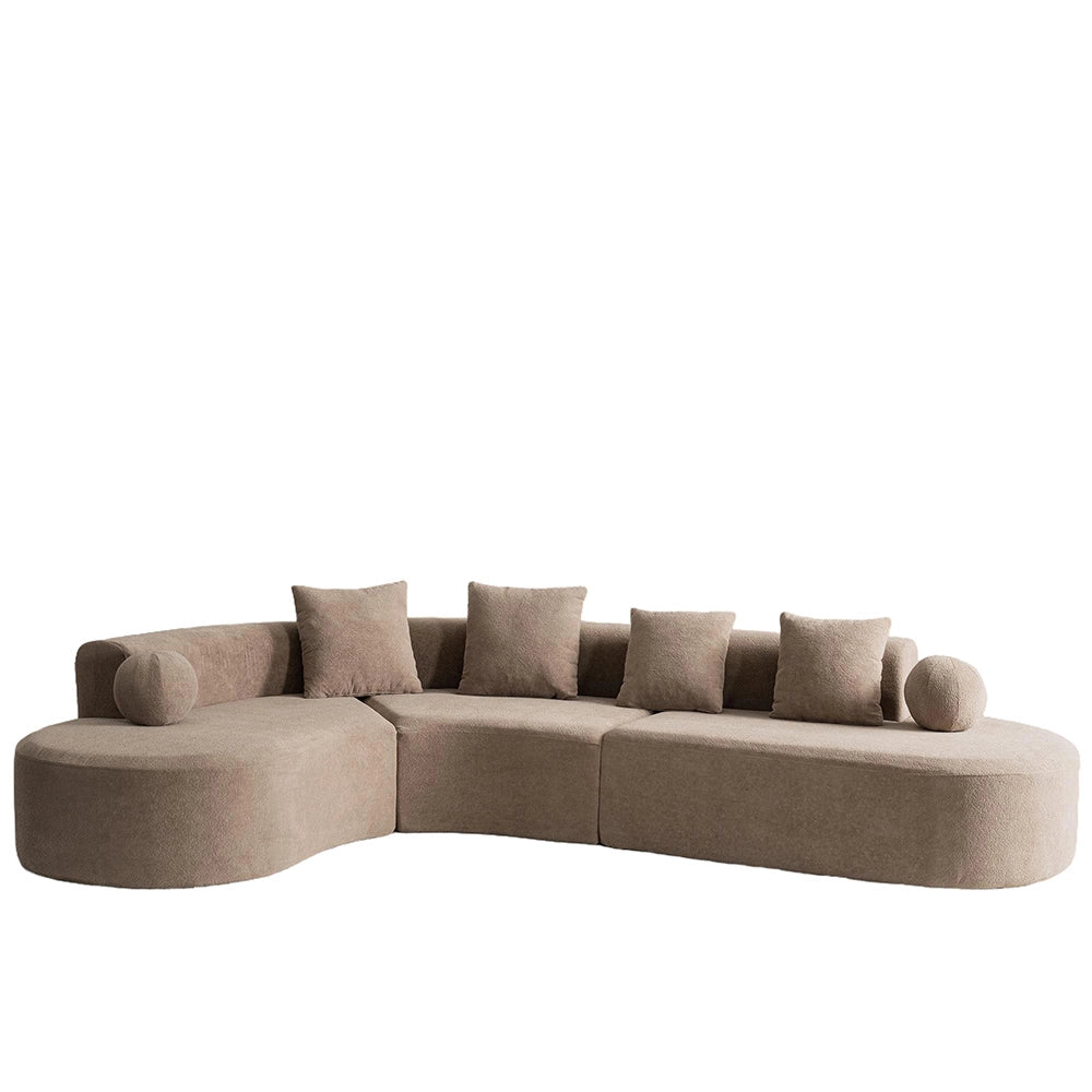 Divano a nuvola senza struttura - Xylo - 327 cm - Modello L, comodo, non assemblato