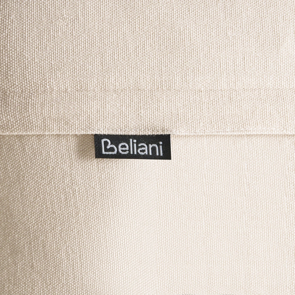 Set di 2 cuscini decorativi in tessuto di cotone beige con motivo floreale 30 x 50 cm