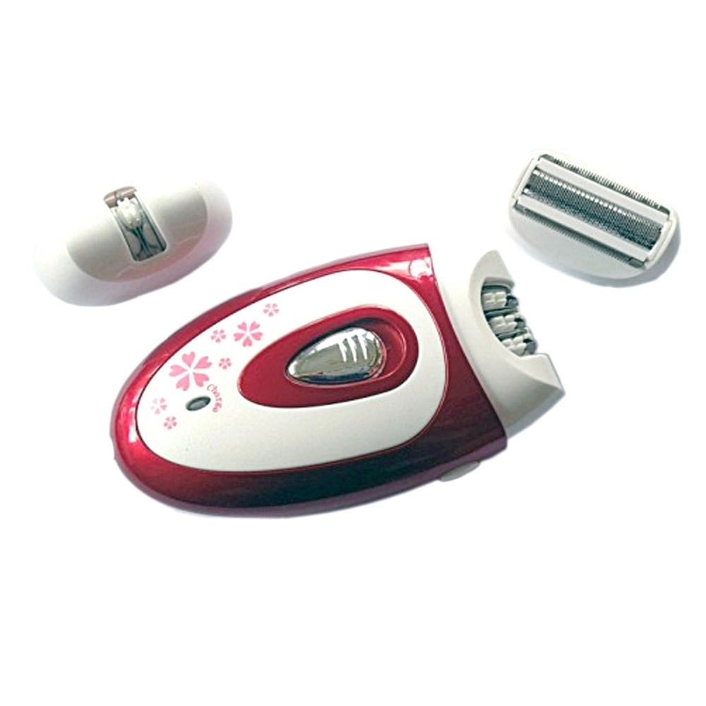 Trade Shop - Epilatore Depilatore Rasoio Da Donna Ba-3061 Elettrico 3 In 1 Con Varie Modalità -