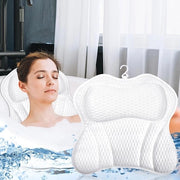 Cuscino per doccia con supporto cervicale e dorsale - 1 pezzo - blu - mesh 4D air