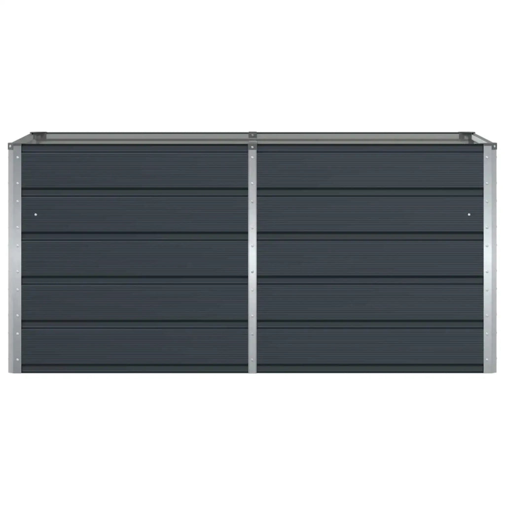 Fioriera Antracite 160 x 80 x 75 cm Acciaio