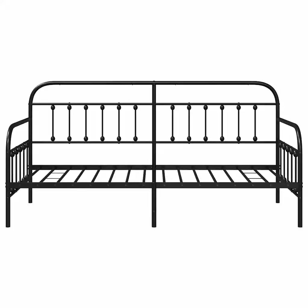 Struttura per letto di giorno Nero 90 x 200 cm 42002631