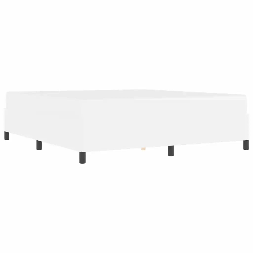 Struttura del letto con materasso Bianco 180 x 200 cm Tessuto 3399015