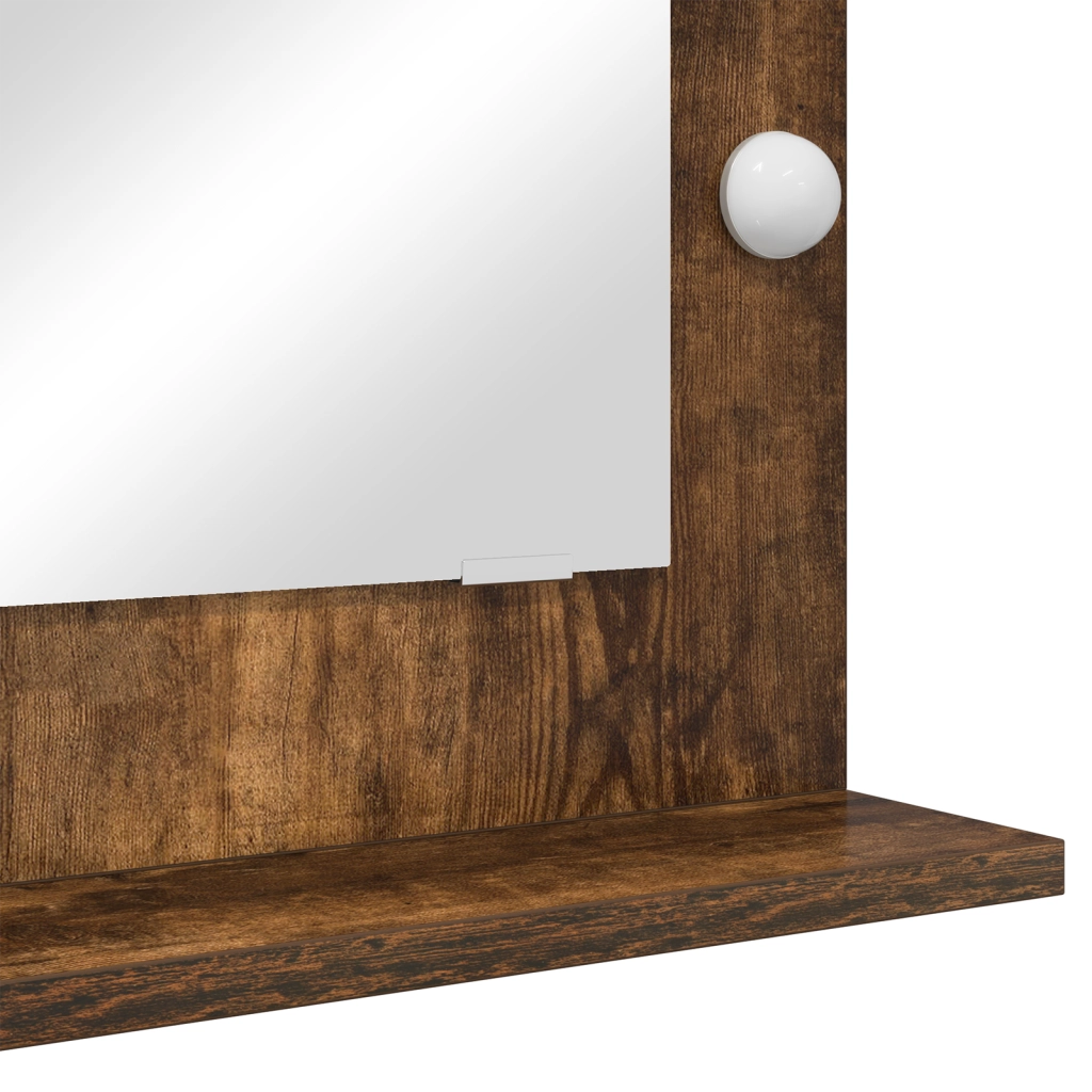 Specchio da toeletta Rovere affumicato Legno, Vetro 70 x 50 x 18 cm