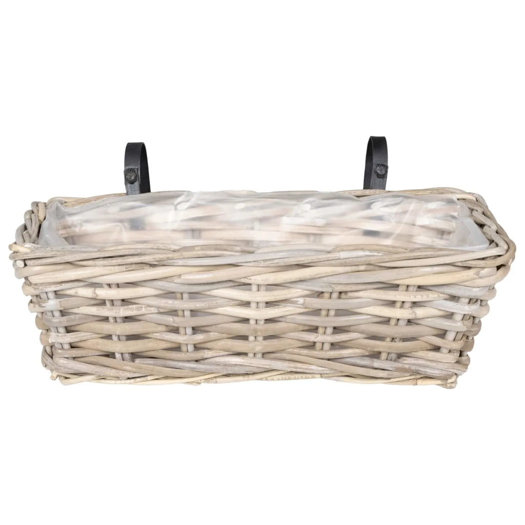 Cestino Appendibile per Piante 2 pz Grigio 48 x 22 x 15 cm CFW8720116