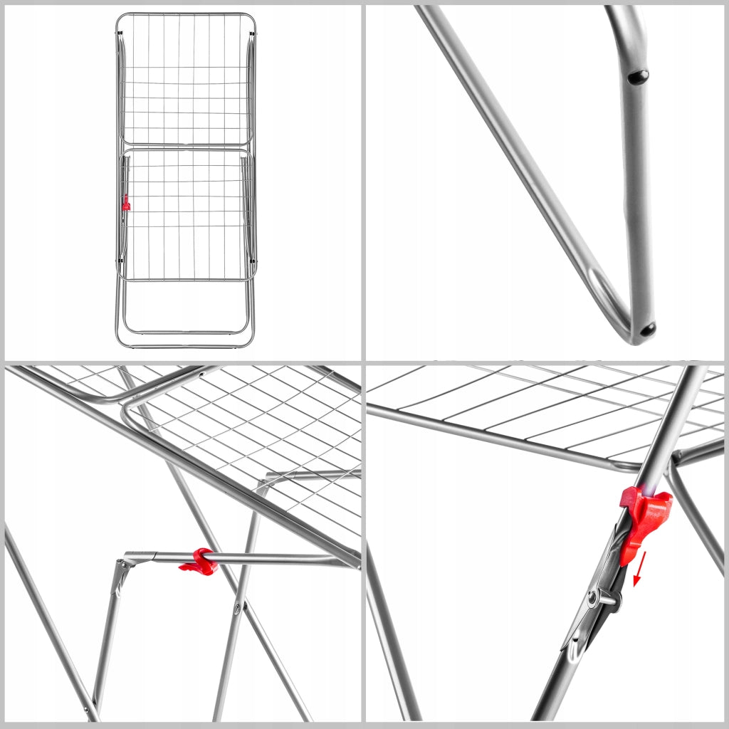 Stendibiancheria verticale KADAX, stabile, 18 m, pieghevole, grande