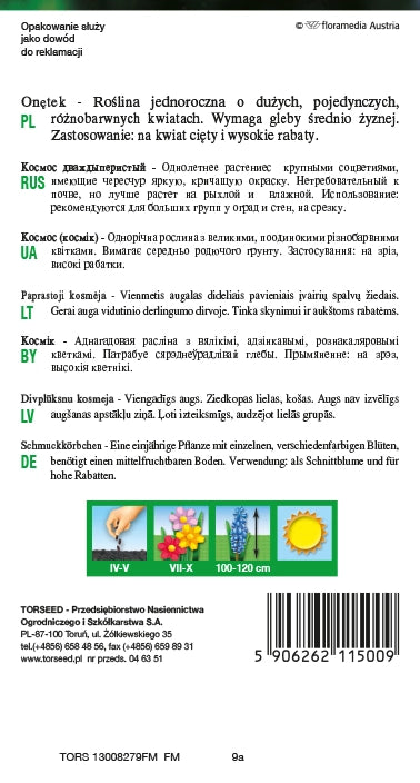 Onętek - Cosmos bipinnatus mieszanka 2g