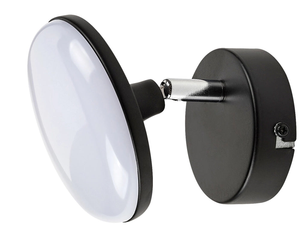 Applique minimal nera tonda orientabile LED 4W Madi Rabalux