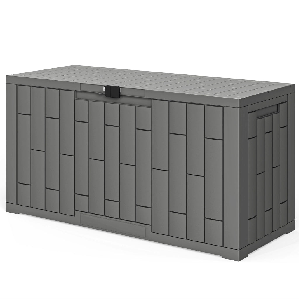 Baule da Giardino in Resina ¨C zephmum ¨C Grigio 106.5x43x54.5 cm