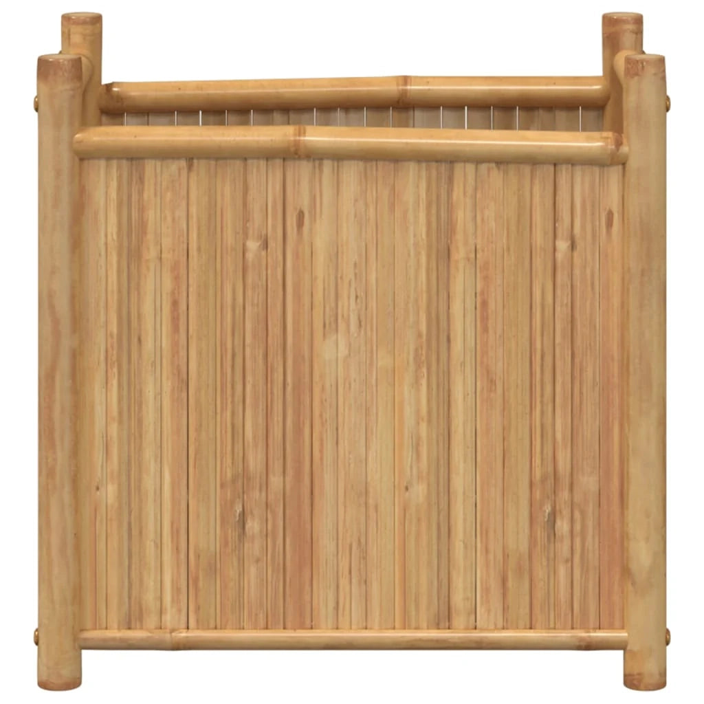 Fioriera rialzata per piante fiori terrazza giardino 50 x 30 x 50 cm bambù marrone 02_0037625