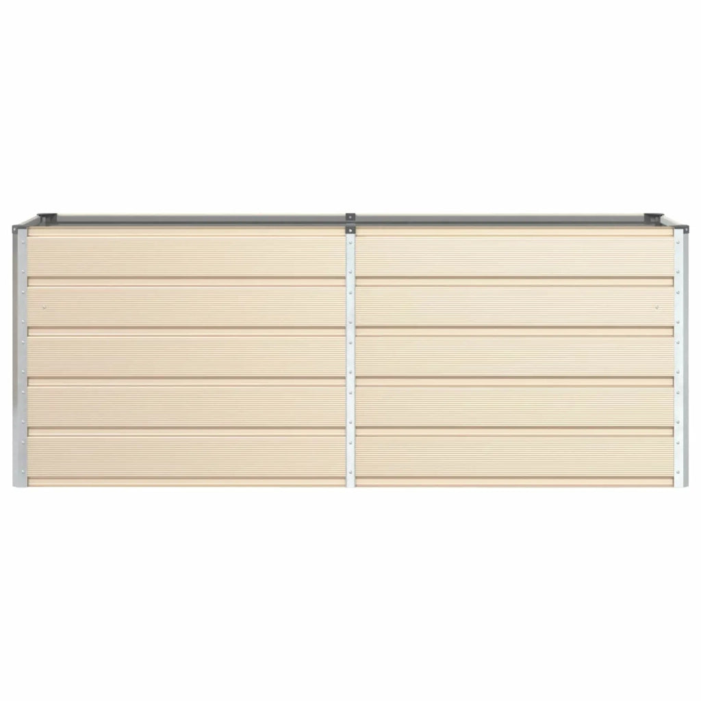 Fioriera Avorio 195 x 50 x 75 cm Acciaio zincato