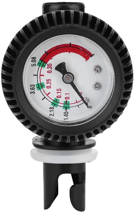 Manometro di Pressione dell'Aria - Pomp Opzionabile - Barometro di Sicurezza - Pomp di Scarico - Materiale PVC - Adatto per Kayak/Surfboard