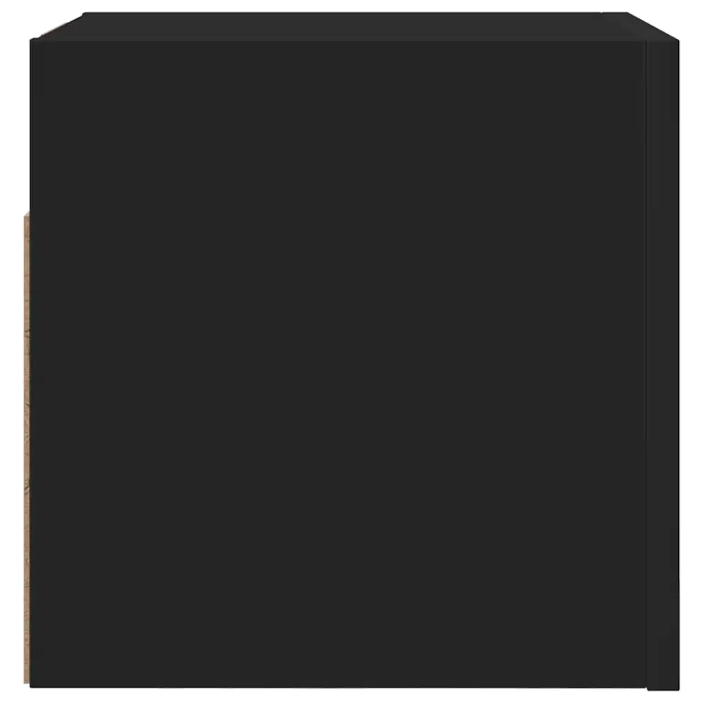 Mobili Porta TV a Parete 2pz Neri 30,5x30x30 cm 804485