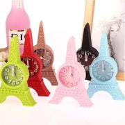 Trade Shop - Sveglia Da Tavolo A Forma Di Torre Eiffel Parigi Analogica Allarme Colorata -