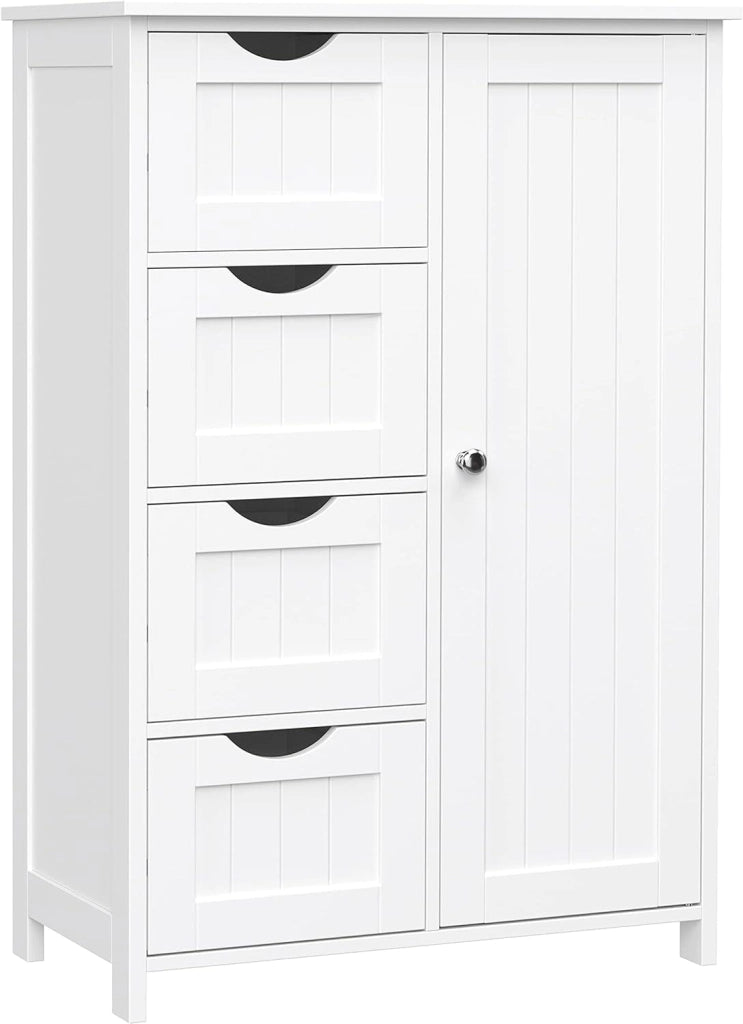Mobiletto da bagno VALORA con cassettiera bianca LHC41W