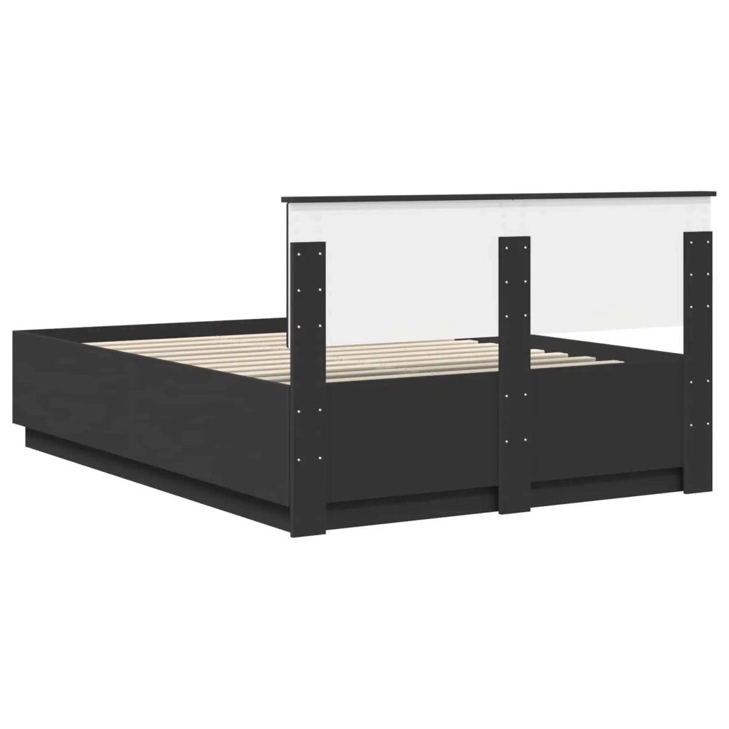 Struttura del letto Nero 150 x 200 cm Legno ingegnerizzato 3408153