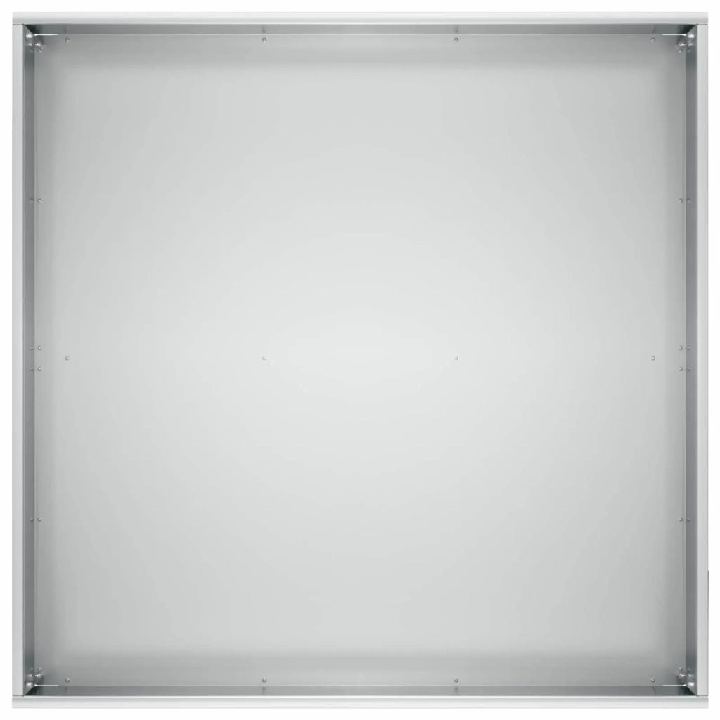 Vaso da giardino 2 pz Argento 40 x 40 x 30 cm Acciaio zincato 8005047