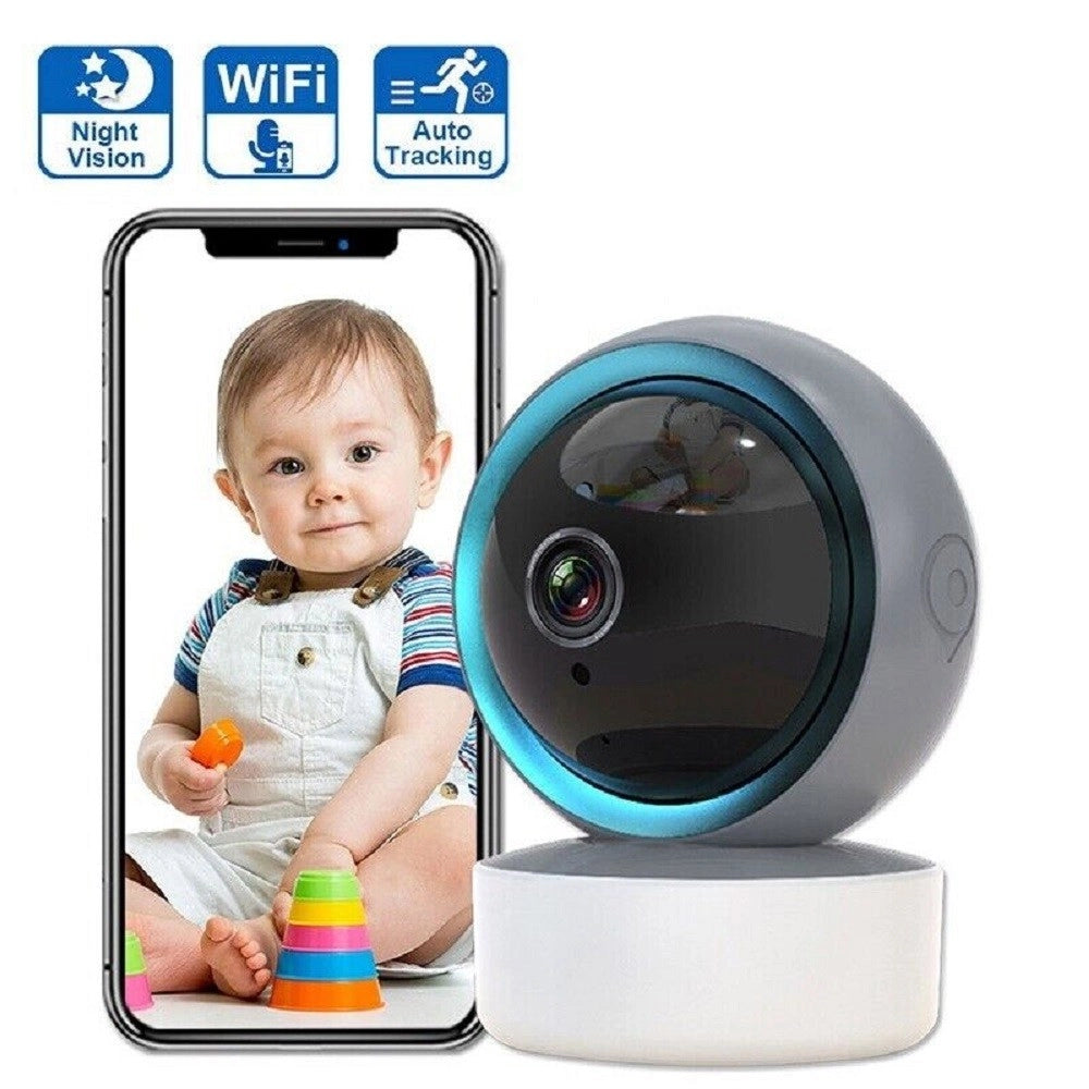 Trade Shop - Ip Camera Smart Camera Multifunzione Wifi Q-s812 Rotazione 355° 2 Mp Nightvision -