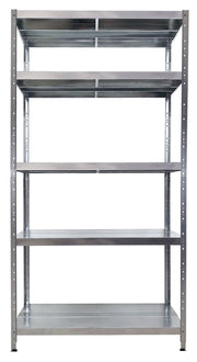 Scaffale in Metallo 5 Ripiani 100x50x195 cm Maciste Zincato