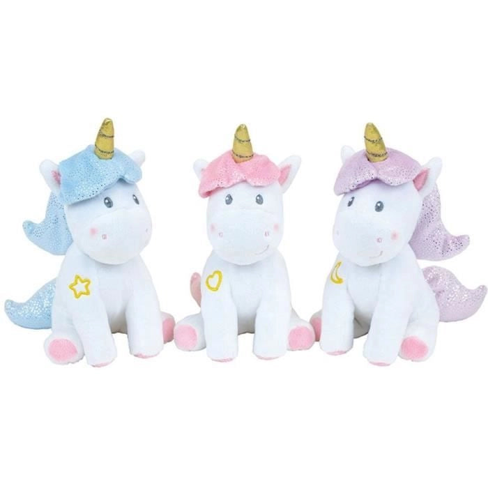 Set Stoviglie Unicorno per Bambini - FUN HOUSE - 006319 - 2 Piatti, 2 Set Posate e 1 Morbido Peluche