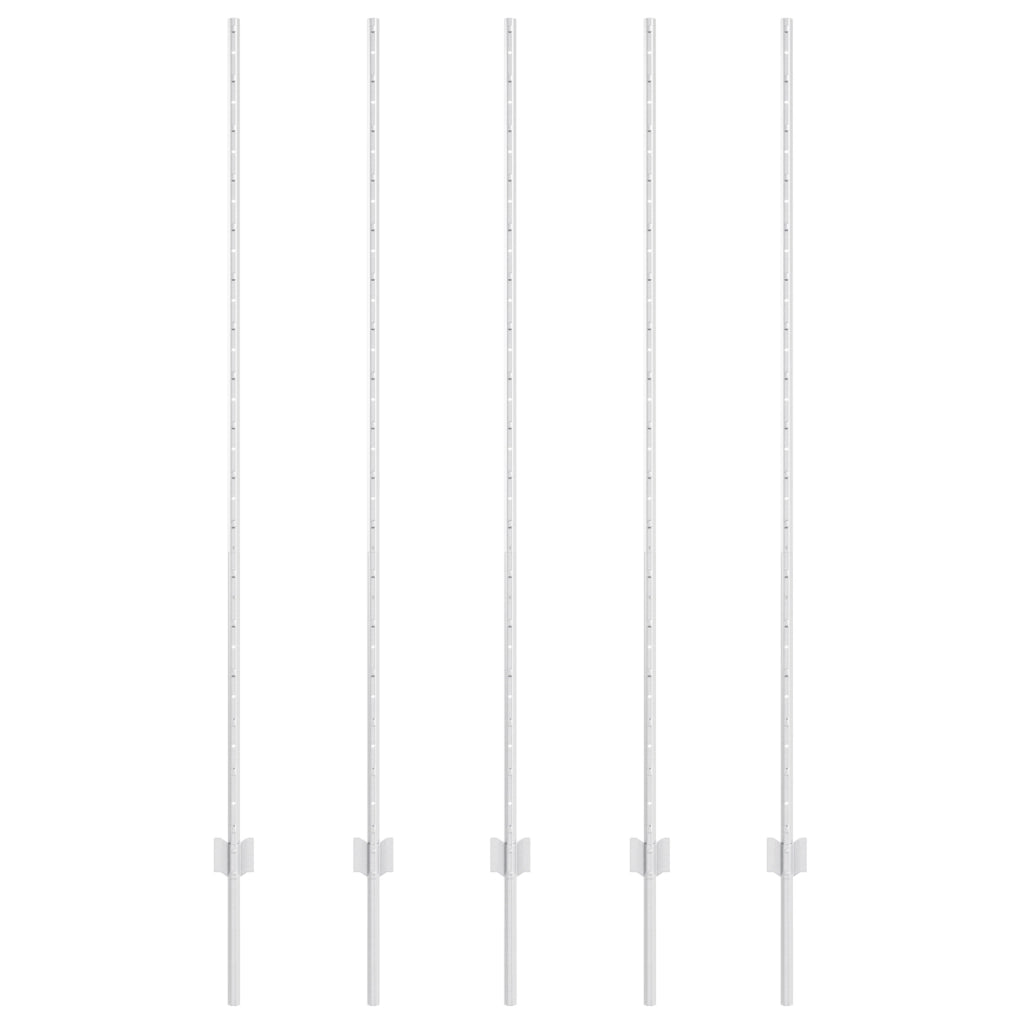 Pali 10 pcs U-Channel 150 cm Acciaio Zincato