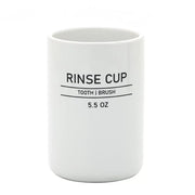 Bicchiere in ceramica bianco - serie White