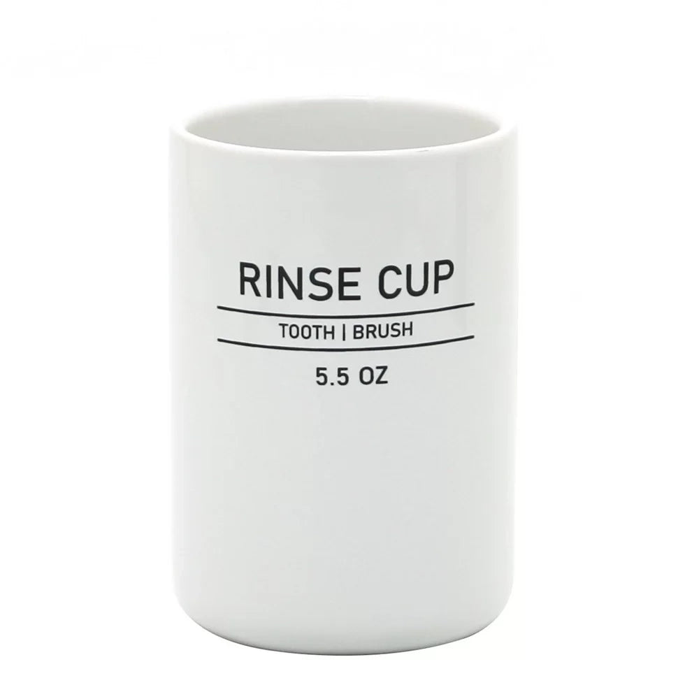 Bicchiere in ceramica bianco - serie White
