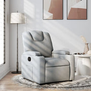 Divano Sedia-Poltrona reclinabile in tessuto grigio chiaro 867327