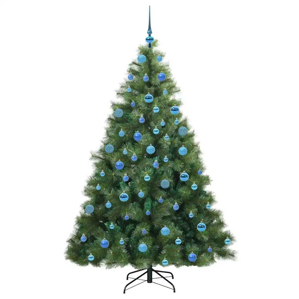 Albero di Natale | Decorazioni natalizie artificiale con 300 LED Verde 180 cm PE e PVC