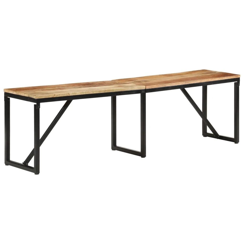 Panca 160x35x46 cm in Legno Massello di Mango 351683