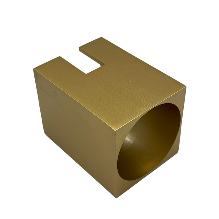 Cover Cubo Per Faretto Snodo Metallo Oro Spazzolato