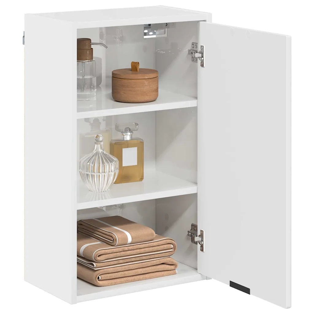 Mobile da Bagno con porta Bianco Lucido 39 x 23,5 x 65 cm 883388