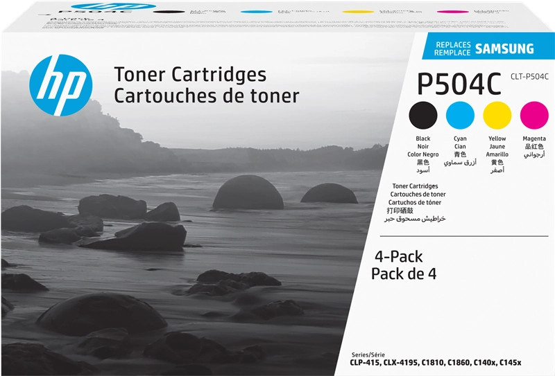 Samsung Confezione da 4 cartucce toner originali HP CLT-P504C (ciano/magenta/giallo/nero)