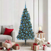 Albero di Natale artificiale preilluminato con set di palle PET 3396173