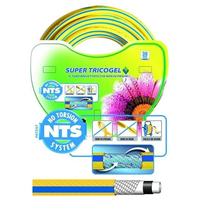 Fitt 76495-60 Tricogel Super-NTS Tubo per Irrigazione 5 Strati 50 m 1'' Tecnologia NTS Antitorsione Antipiega Anti-UV