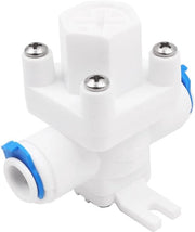 Regolatore di Pressione Idraulica - Riduzione Pressione - 3/8" Connettore - Plastica - Regolabile - Adatto per Purificatori Acqua - Dimensioni 66 x 55 x 58 mm - Valvola di Riduzione Pressione