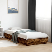 Giroletto senza Materasso Rovere Fumo 90x200 cm in Truciolato 839606