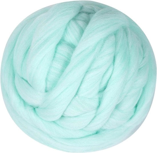 Vilt per mano - 250 gram - lana morbida - verde - lana artigianale - filato - velluto naturale - tessuto - materiali per il fai da te - adatto per progetti artigianali.