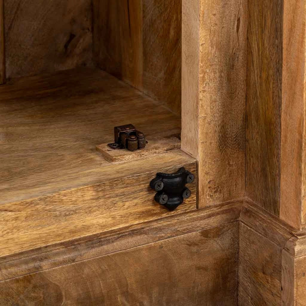 Credenza in legno naturale 180x40x95