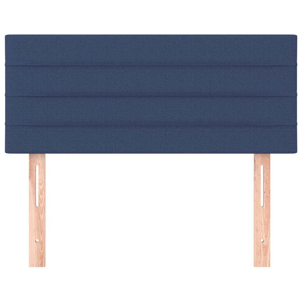 Testiera-Testata-Testiera Decorativa Blu 100x5x78/88 cm in Tessuto 548044