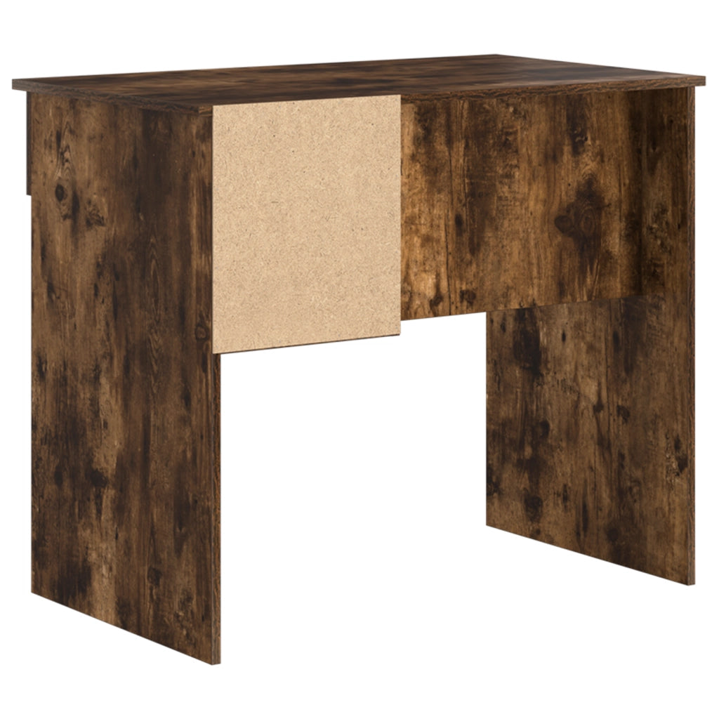 Scrivania con contenitore Rovere affumicato 90x49,5x75 cm Legno ingegnerizzato