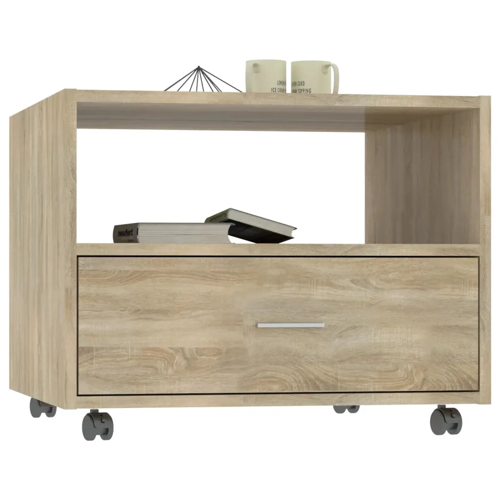 Tavolino da Salotto Rovere Sonoma 55x55x40 cm Legno Multistrato 810929