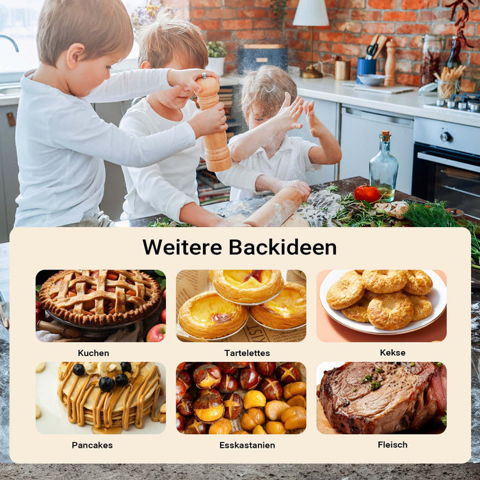 Forno pizza elettrico Ø32cm max 400°, con pietra refrattaria, vetro di controllo e timer