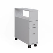Vicco Cassettiera da bagno Bianco 17.6 x 61.6 cm con 2 cassetti