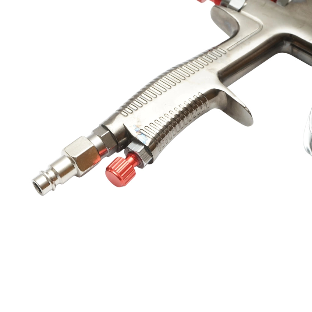 Pistola ad aria compressa professionale da 600 ml, ugello da 1,3 mm, portata 180 ml/min, pressione massima 3 bar.