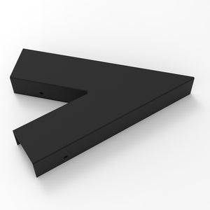 Giunto Angolo 45 Gradi Serie Snodo Metallo Nero Opaco