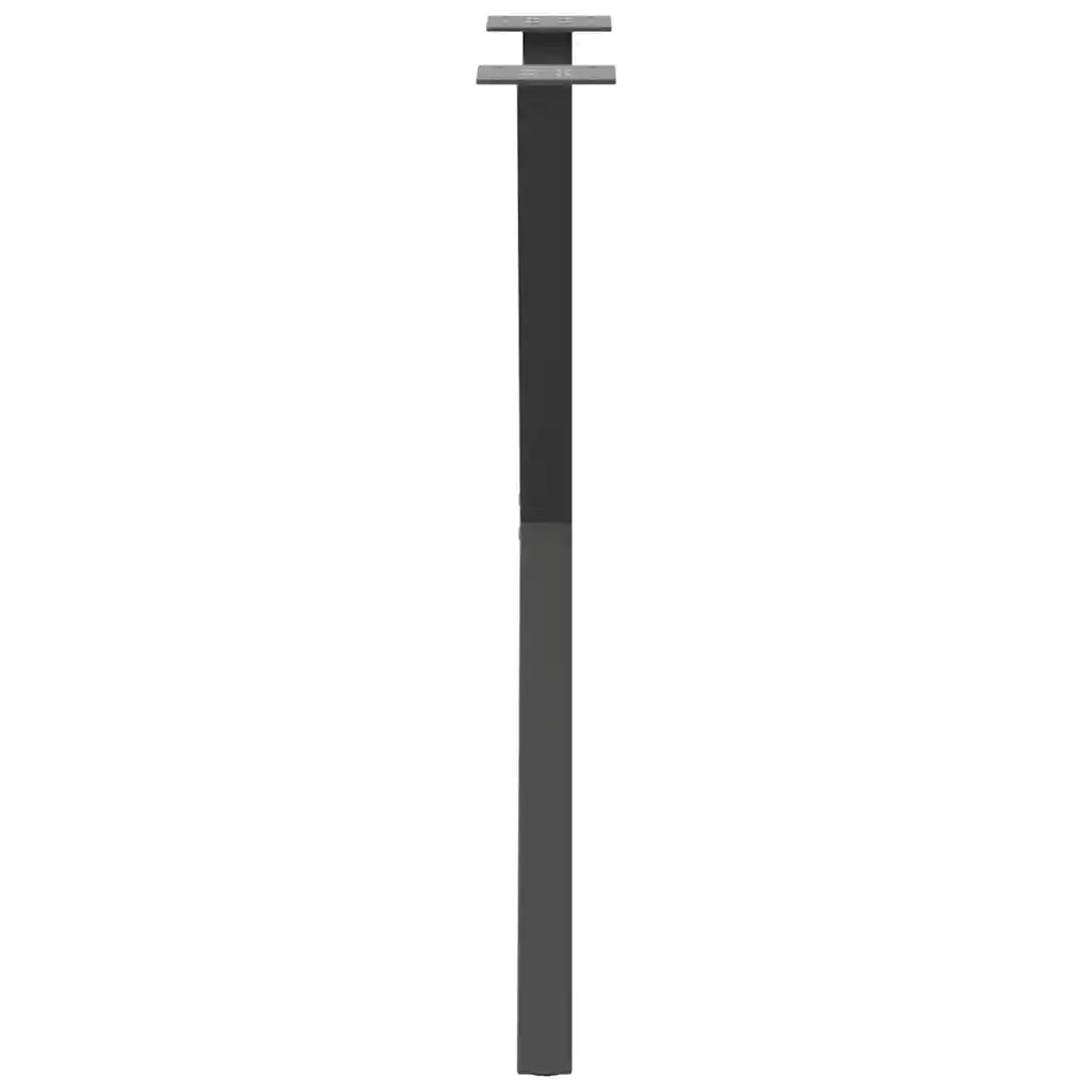vidaXL Gambe per tavolo da pranzo a forma di X 2 pz Antracite 50x(72-73) cm Acciaio