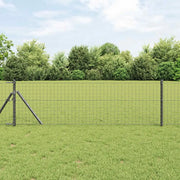 Recinzione Euro Grigio 0,8 x 25 m Ferro rivestito in PVC 42004516
